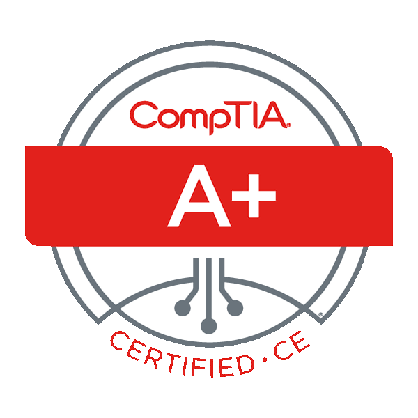 CompTIA A+ certification badge